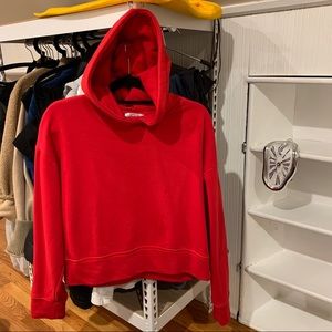 Zara shortened length hoodie
